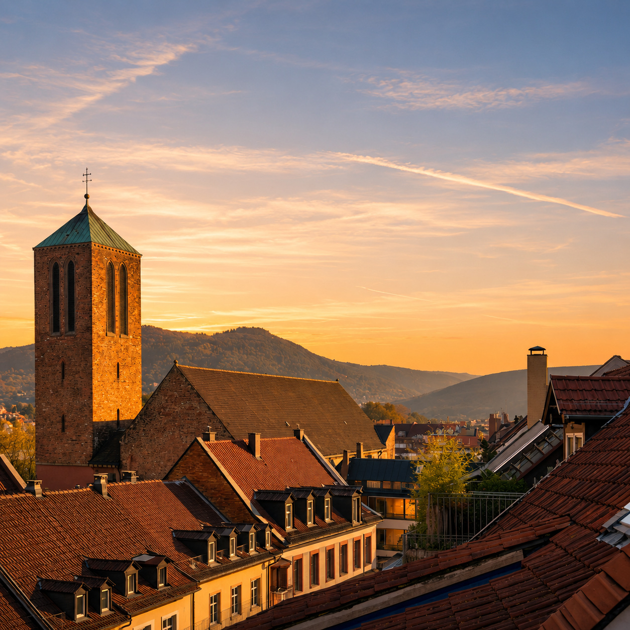Actual photo: Evening view